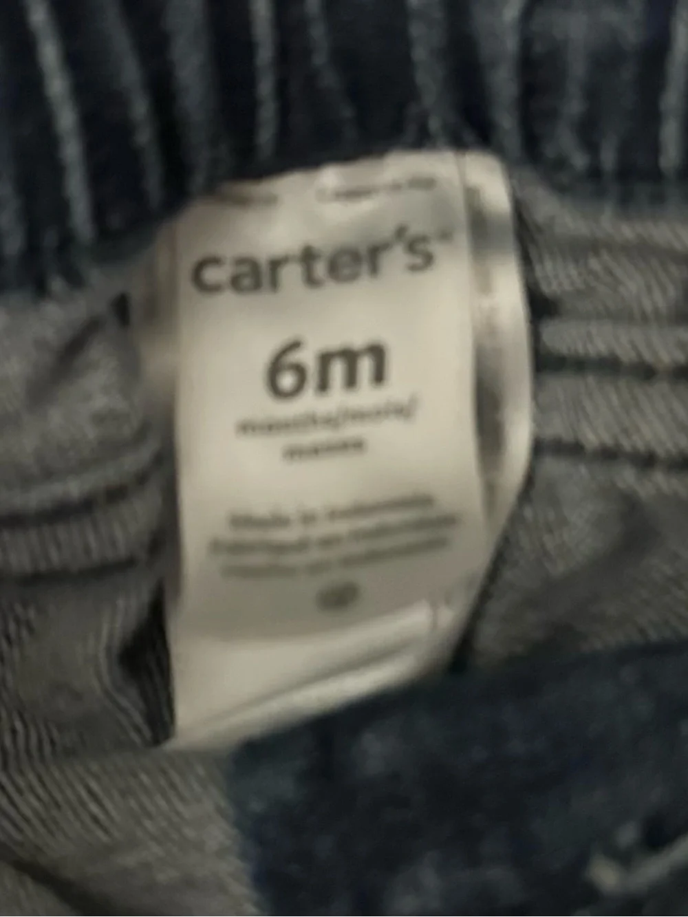 Carter's Navy and Gray Baby Jeans